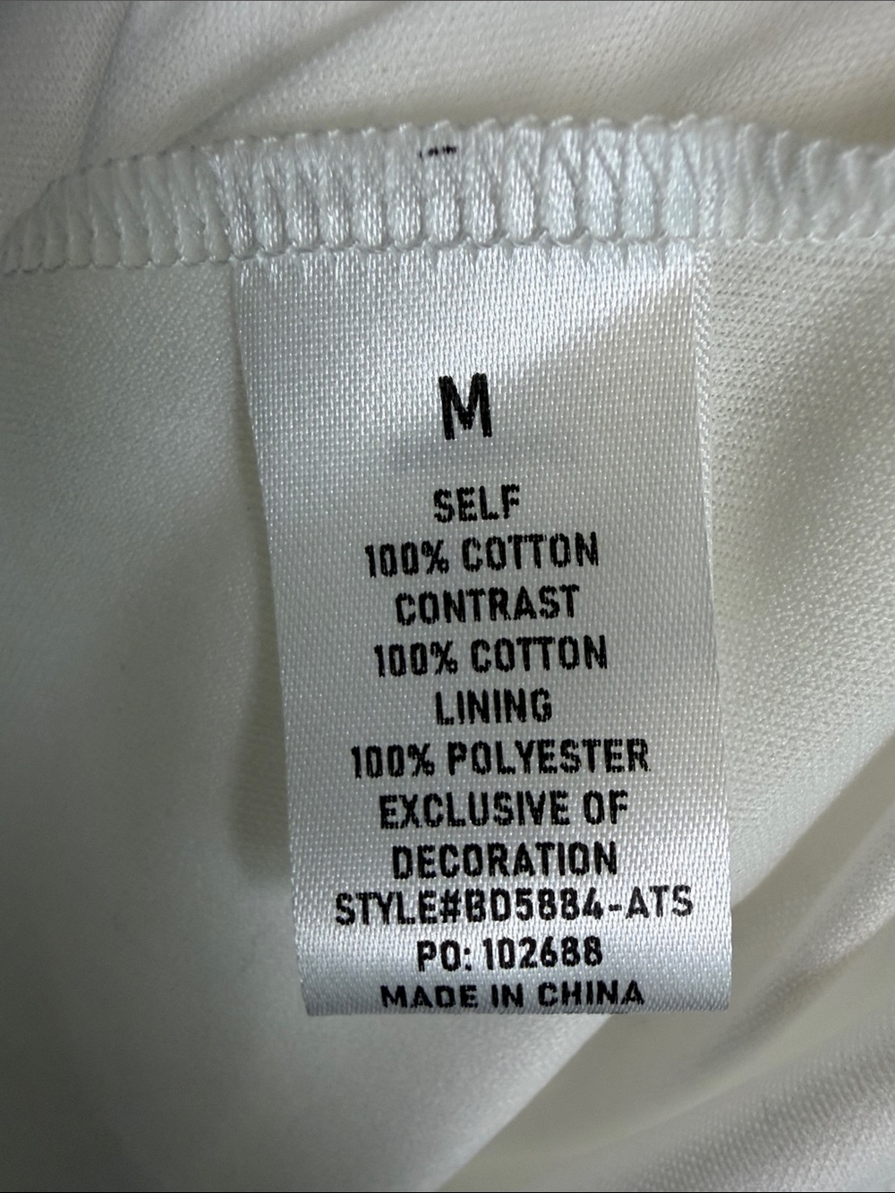 Altar’d State 100% Cotton Strapless White Eyelet Sundress M Cottagecore Romantic - Picture 5 of 10